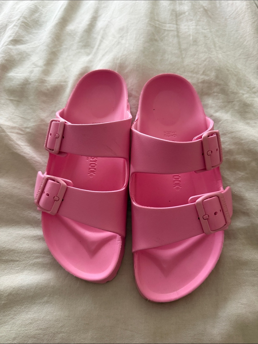 Women's Pink Double-Buckle Birkenstock Sandals